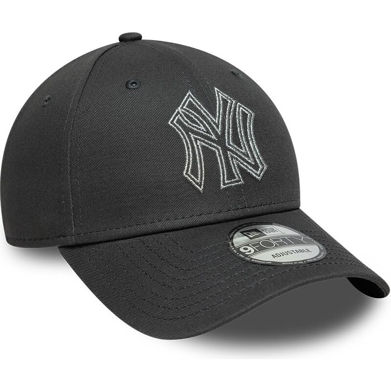 kepure-islenkta-pilka-reguliuojamas-9forty-metallic-outline-new-york-yankees-mlb-new-era