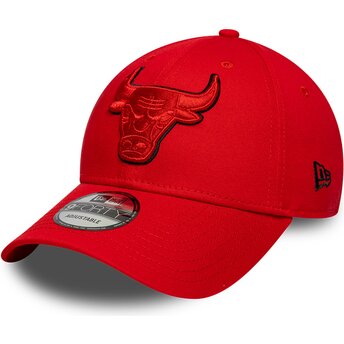 Kepurė išlenkta raudona reguliuojamas 9FORTY Outline Chicago Bulls NBA New Era