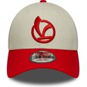 kepure-islenkta-raudona-reguliuojamas-9forty-contrast-visor-vespa-piaggio-new-era
