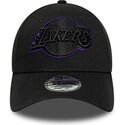 kepure-islenkta-juoda-reguliuojamas-9forty-outline-los-angeles-lakers-nba-new-era