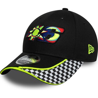 Kepurė išlenkta juoda reguliuojamas 9FORTY M-Crown Check Valentino Rossi VR46 MotoGP New Era