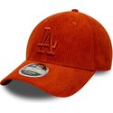 kepure-islenkta-oranzine-reguliuojamas-9forty-m-crown-cord-los-angeles-dodgers-mlb-new-era