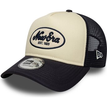 Kepurė išlenkta tamsiai mėlyna snapback A Frame Oval Foam Patch New Era