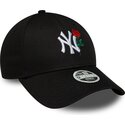 kepure-islenkta-juoda-reguliuojamas-9forty-flower-icon-new-york-yankees-mlb-new-era