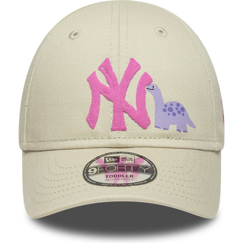 kepure-islenkta-smelio-reguliuojamas-vaikams-rosa-9forty-dino-icon-new-york-yankees-mlb-new-era