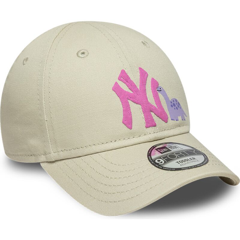 kepure-islenkta-smelio-reguliuojamas-vaikams-rosa-9forty-dino-icon-new-york-yankees-mlb-new-era