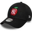 kepure-islenkta-juoda-reguliuojamas-vaikams-9forty-fruit-icon-apple-new-york-yankees-mlb-new-era