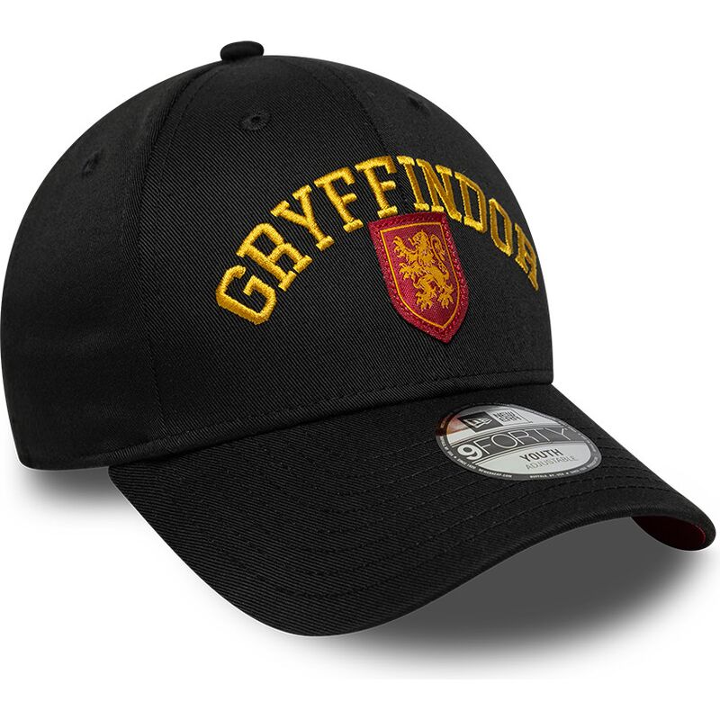 kepure-islenkta-juoda-snapback-vaikams-9forty-wordmark-gryffindor-harry-potter-new-era