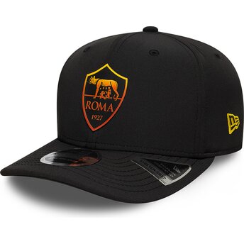 Kepurė išlenkta juoda snapback 9SEVENTY Stretch Snap REPREVE Associazione Sportiva Roma Serie A New Era