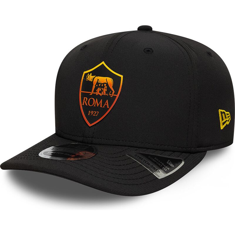 kepure-islenkta-juoda-snapback-9seventy-stretch-snap-repreve-associazione-sportiva-roma-serie-a-new-era