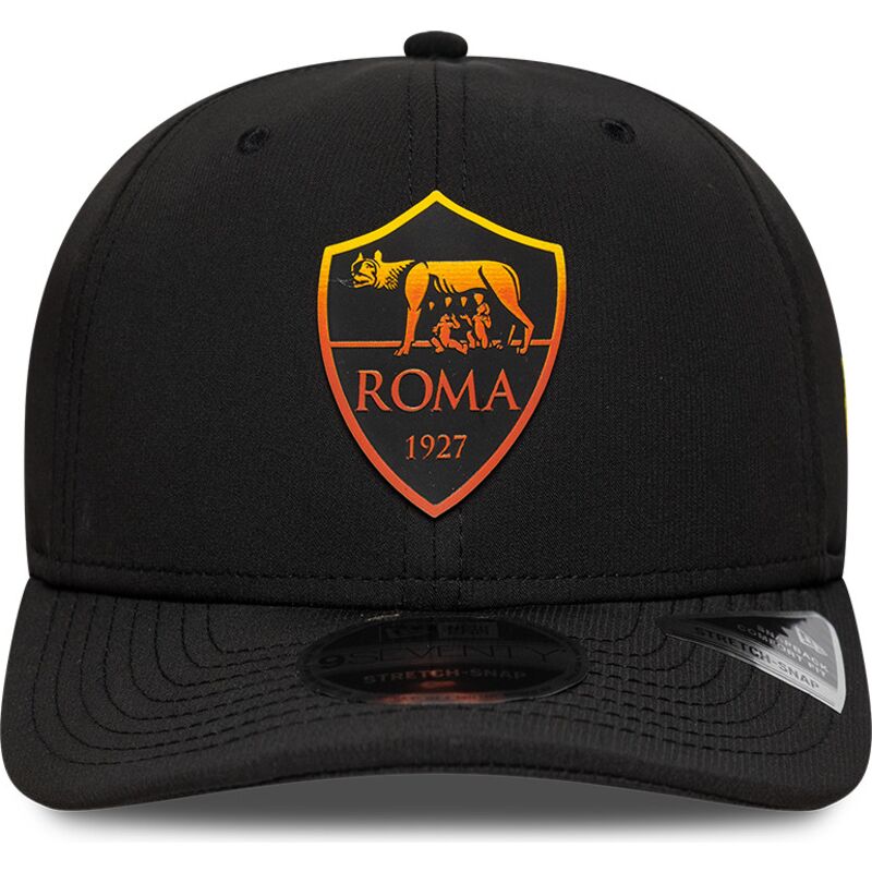 kepure-islenkta-juoda-snapback-9seventy-stretch-snap-repreve-associazione-sportiva-roma-serie-a-new-era