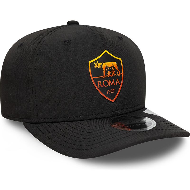 kepure-islenkta-juoda-snapback-9seventy-stretch-snap-repreve-associazione-sportiva-roma-serie-a-new-era