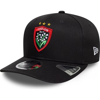 Kepurė išlenkta juoda snapback 9SEVENTY Stretch Snap Lily Rugby Club Toulonnais French Rugby Federation FFR New Era