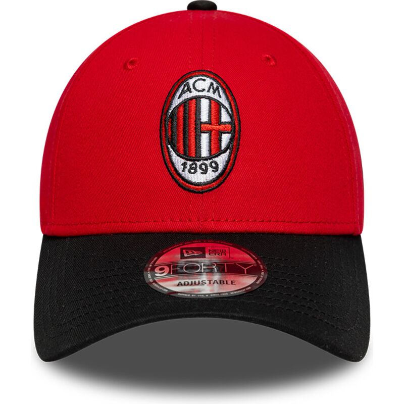 kepure-islenkta-raudona-reguliuojamas-9forty-contrast-ac-milan-serie-a-new-era
