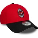 kepure-islenkta-raudona-reguliuojamas-9forty-contrast-ac-milan-serie-a-new-era