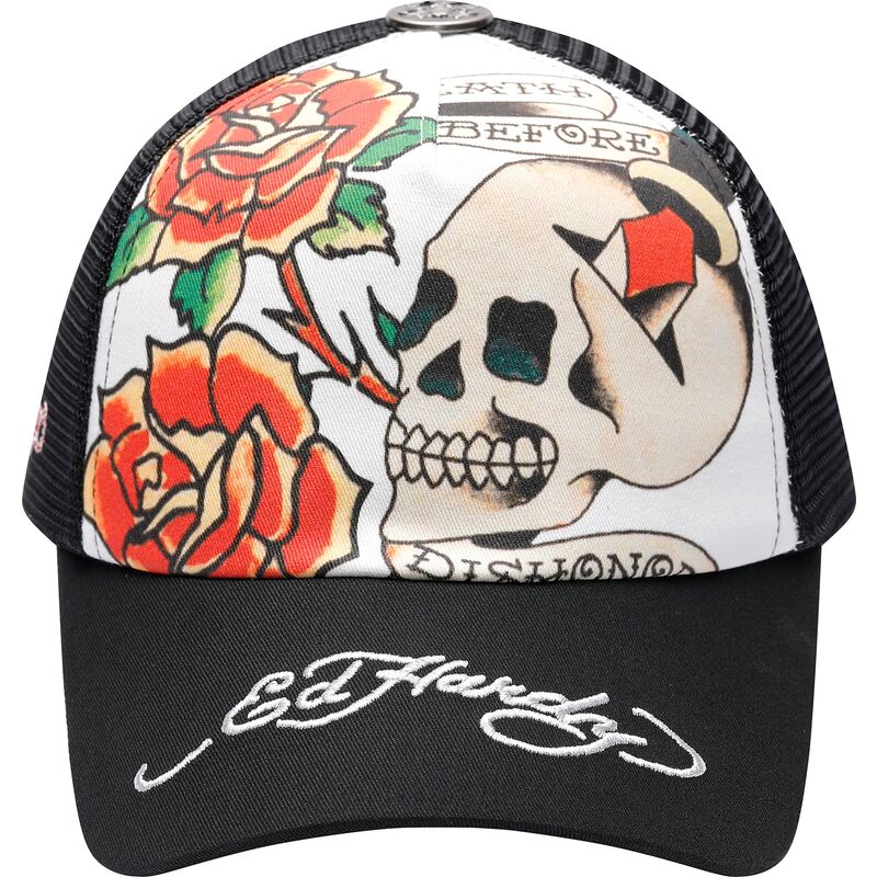 kepure-islenkta-juoda-snapback-before-dishonor-ed-hardy