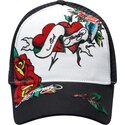 kepure-islenkta-juoda-snapback-love-ed-ed-hardy