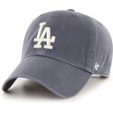 kepure-islenkta-pilka-reguliuojamas-clean-up-vintage-navy-los-angeles-dodgers-mlb-47-brand