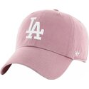 kepure-islenkta-rozine-reguliuojamas-clean-up-mauve-los-angeles-dodgers-mlb-47-brand