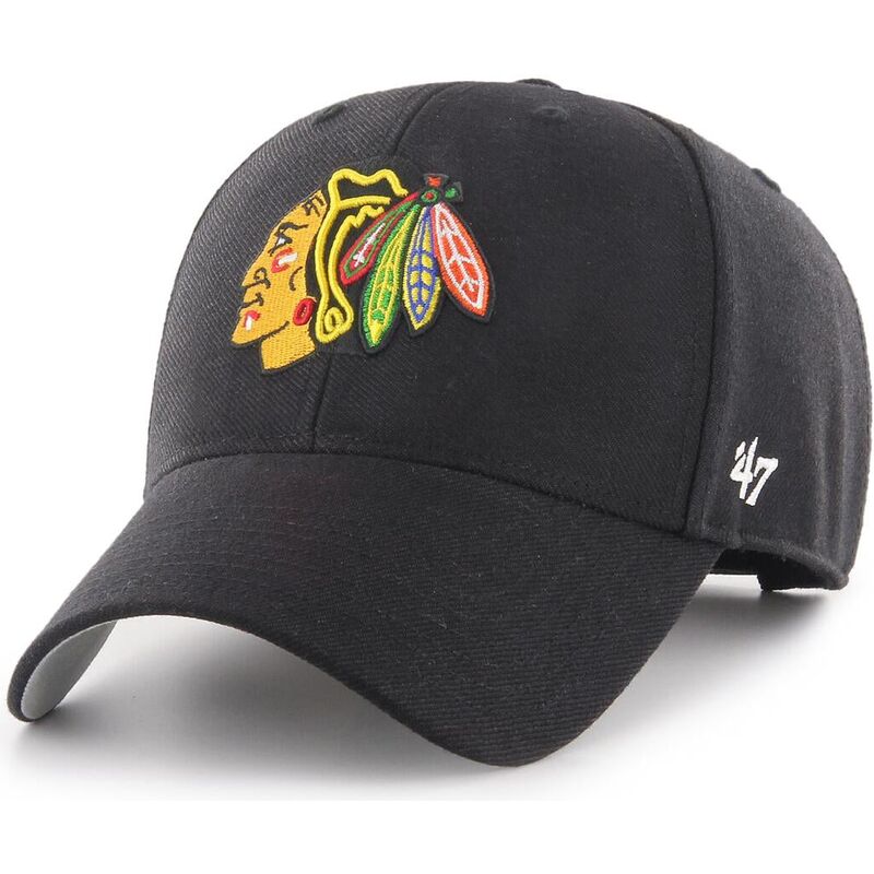 kepure-islenkta-juoda-reguliuojamas-mvp-chicago-blackhawks-nhl-47-brand