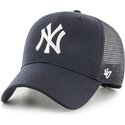 kepure-islenkta-tamsiai-melyna-snapback-mvp-branson-new-york-yankees-mlb-47-brand