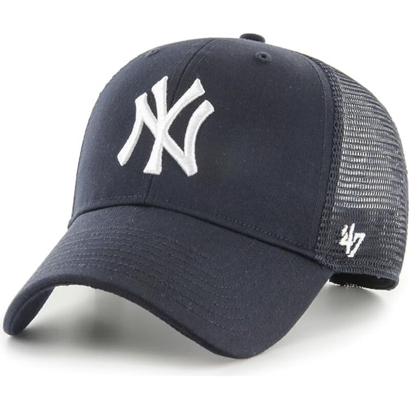 kepure-islenkta-tamsiai-melyna-snapback-mvp-branson-new-york-yankees-mlb-47-brand