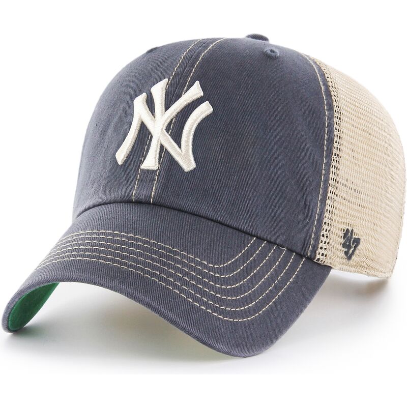 kepure-islenkta-pilka-snapback-clean-up-trawler-vintage-navy-new-york-yankees-mlb-47-brand