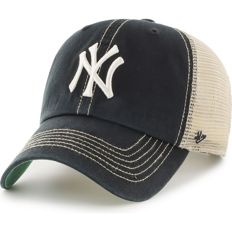 kepure-islenkta-juoda-snapback-clean-up-trawler-new-york-yankees-mlb-47-brand