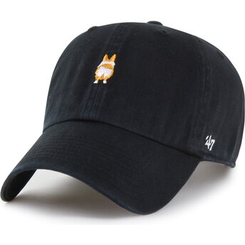 Kepurė išlenkta juoda reguliuojamas Clean Up Base Runner Icon Dog 47 Brand