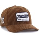 kepure-islenkta-ruda-snapback-hitch-rf-cord-patch-new-york-yankees-mlb-47-brand