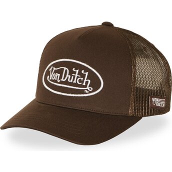 Kepurė išlenkta ruda reguliuojamas LOFB51 Von Dutch