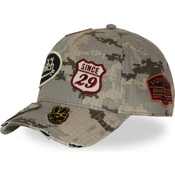 Kepurė išlenkta kamufliažas snapback KAMO03 Von Dutch