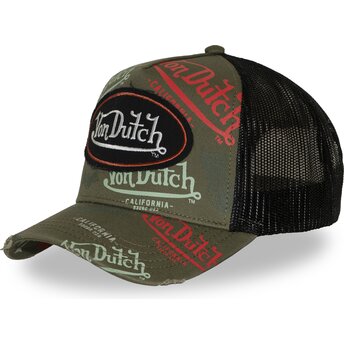 Kepurė išlenkta žalia snapback CAFE12 Von Dutch
