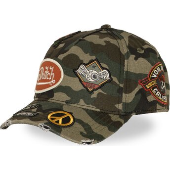 Kepurė išlenkta kamufliažas snapback KAMO01 Von Dutch