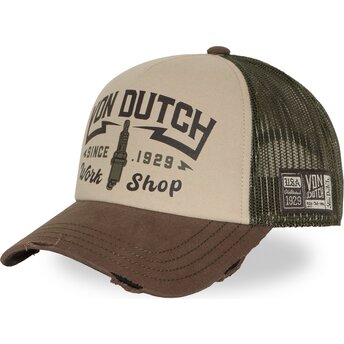 Kepurė išlenkta ruda snapback CREW40 Von Dutch