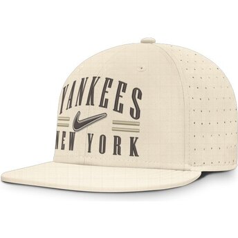 Kepurė plokščia smėlio priglundanti Dri-Fit True Structured Aero Bill New York Yankees MLB Nike