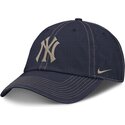 kepure-islenkta-tamsiai-melyna-reguliuojamas-fathers-day-club-unstructured-organic-cotton-new-york-yankees-mlb-nike