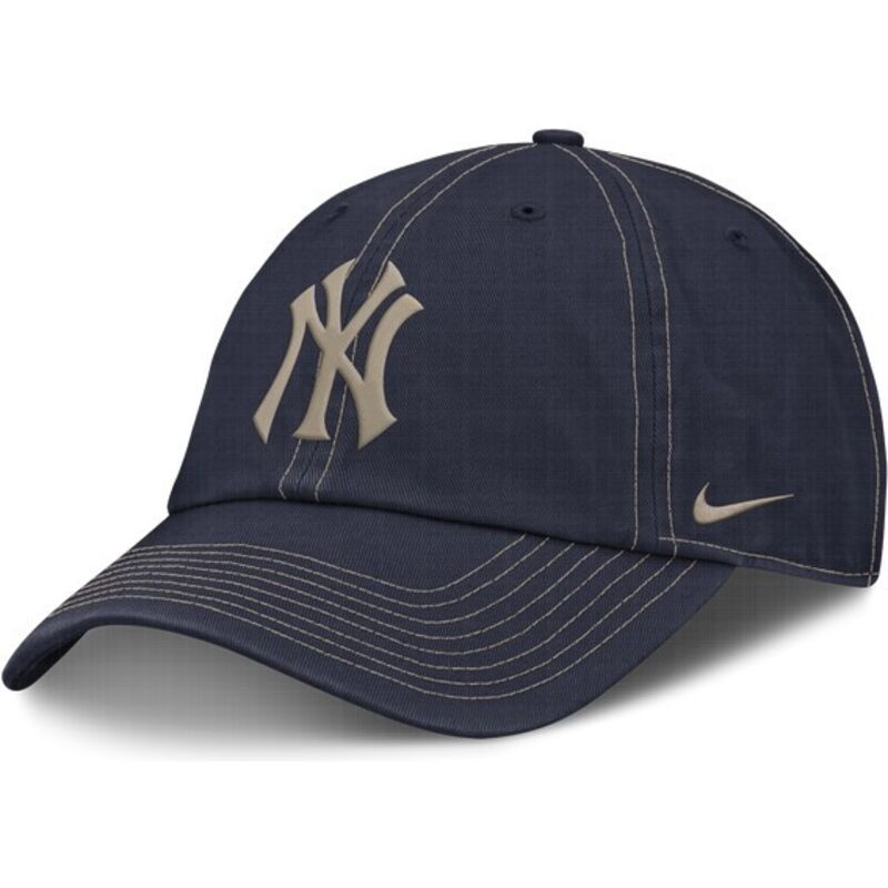 kepure-islenkta-tamsiai-melyna-reguliuojamas-fathers-day-club-unstructured-organic-cotton-new-york-yankees-mlb-nike