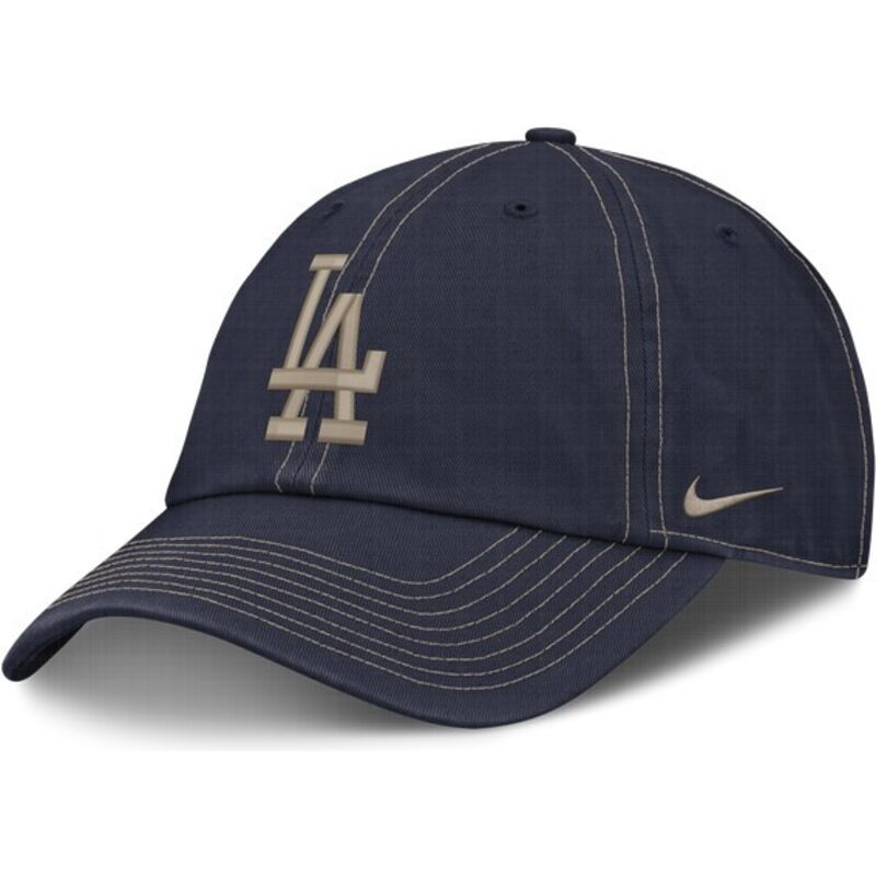 kepure-islenkta-tamsiai-melyna-reguliuojamas-fathers-day-club-unstructured-organic-cotton-los-angeles-dodgers-mlb-nike