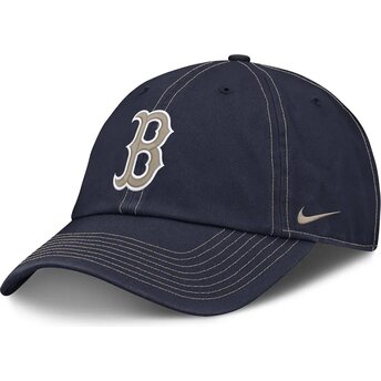 Kepurė išlenkta tamsiai mėlyna reguliuojamas Fathers Day Club Unstructured Organic Cotton Boston Red Sox MLB Nike