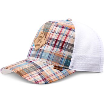 Kepurė išlenkta įvairiaspalvis snapback HFT Patch Check Turquoise Djinns