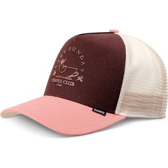 Kepurė išlenkta ruda snapback rosa HFT Lazy Bird Djinns
