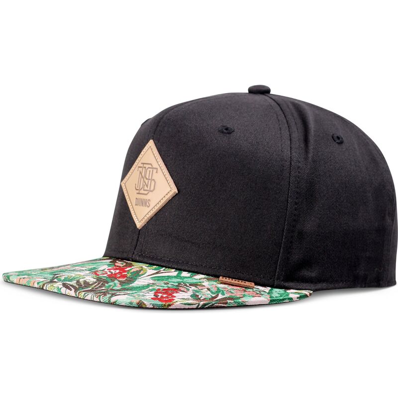 kepure-plokscia-juoda-snapback-woven-jungle-rev-djinns