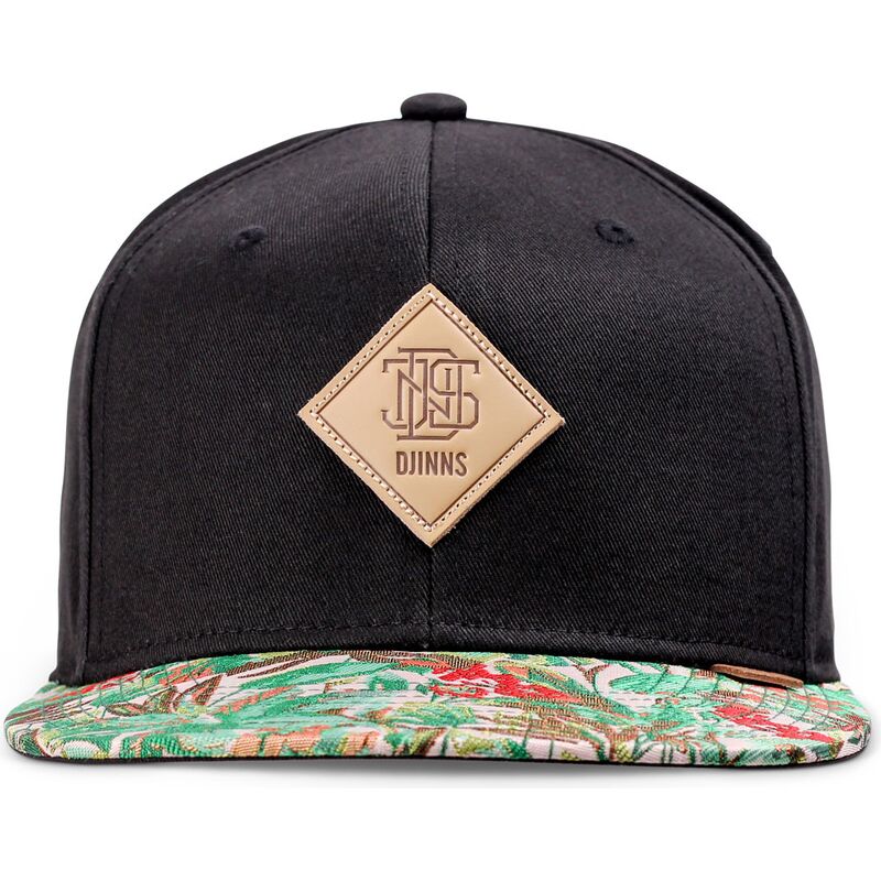 kepure-plokscia-juoda-snapback-woven-jungle-rev-djinns