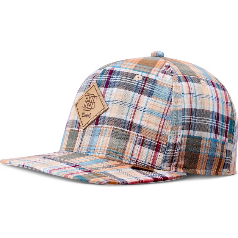 kepure-plokscia-ivairiaspalvis-snapback-patch-check-turquioise-djinns