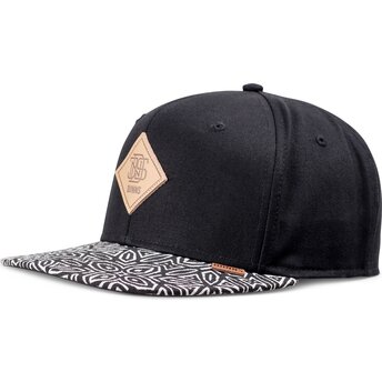 Kepurė plokščia juoda snapback Gothic Freestyle Rev Djinns