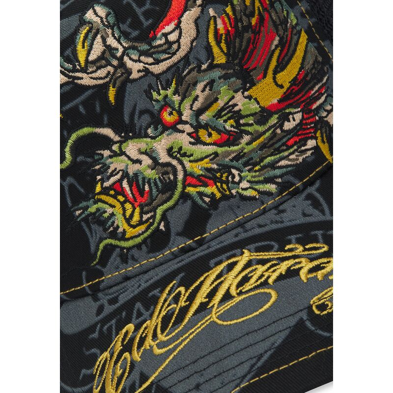 kepure-islenkta-juoda-snapback-crawling-ed-hardy
