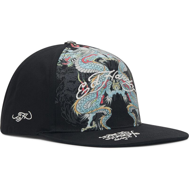 kepure-plokscia-juoda-snapback-battle-ed-hardy