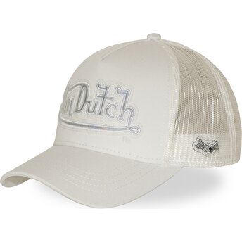Kepurė išlenkta kreminė snapback RAINBOW Von Dutch