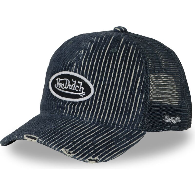 kepure-islenkta-tamsiai-melyna-snapback-mac16-von-dutch